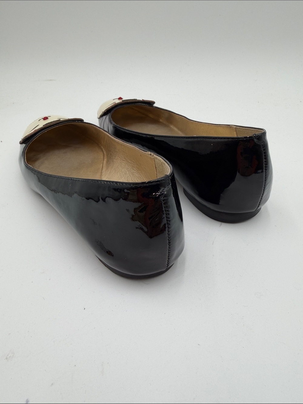 KATE SPADE sz8.5 Jimi Lucky Cat Ballet Flats Hello Tokyo EUC - Picture 5 of 11
